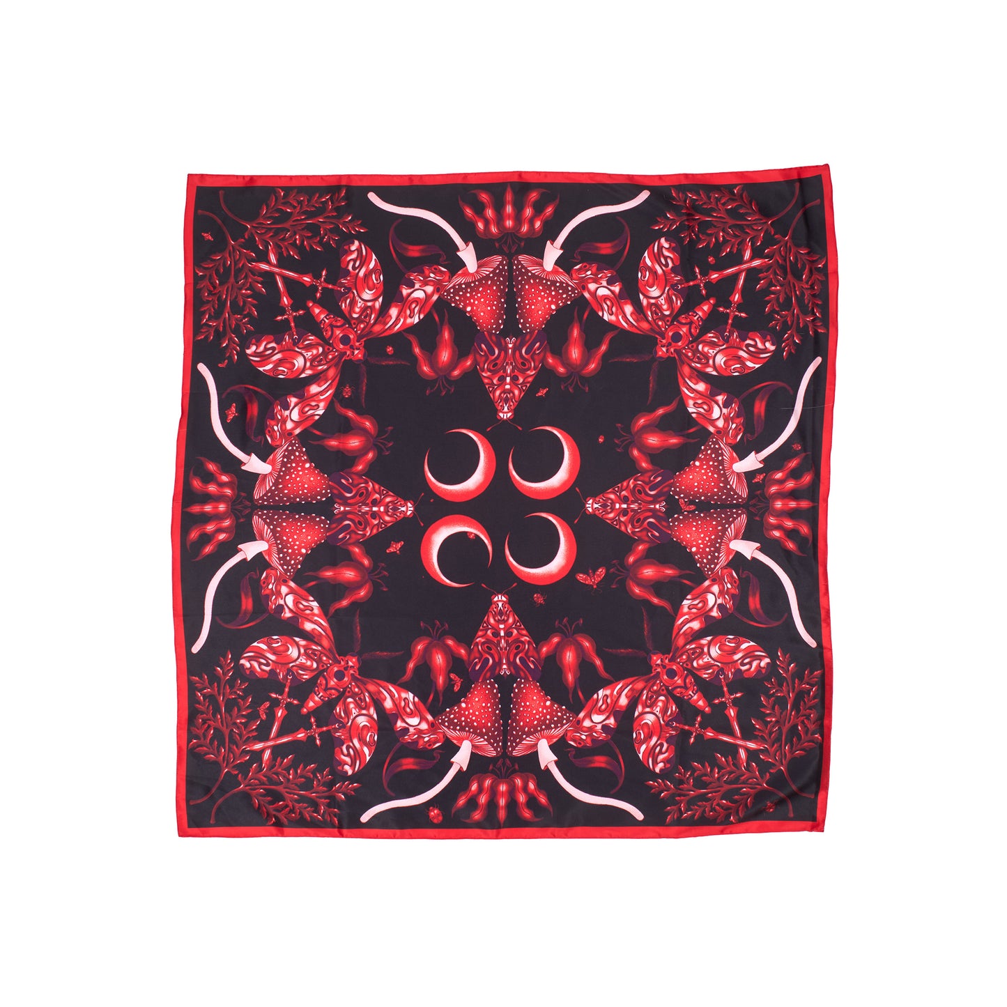 Phases of the Moth: Blood Moon - Satin Scarf